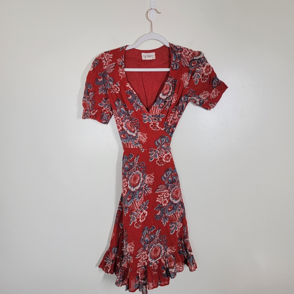 Ralph Lauren Denim & Supply Floral Wrap Maxi Dress Size Small - Picture 3 of 7